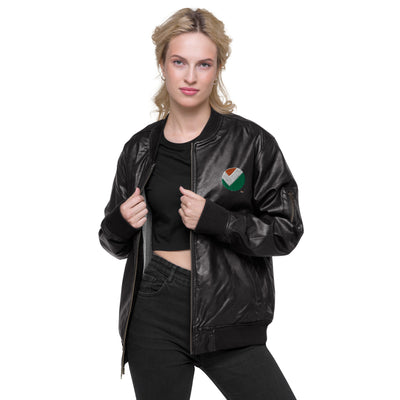 Leather Bomber Jacket