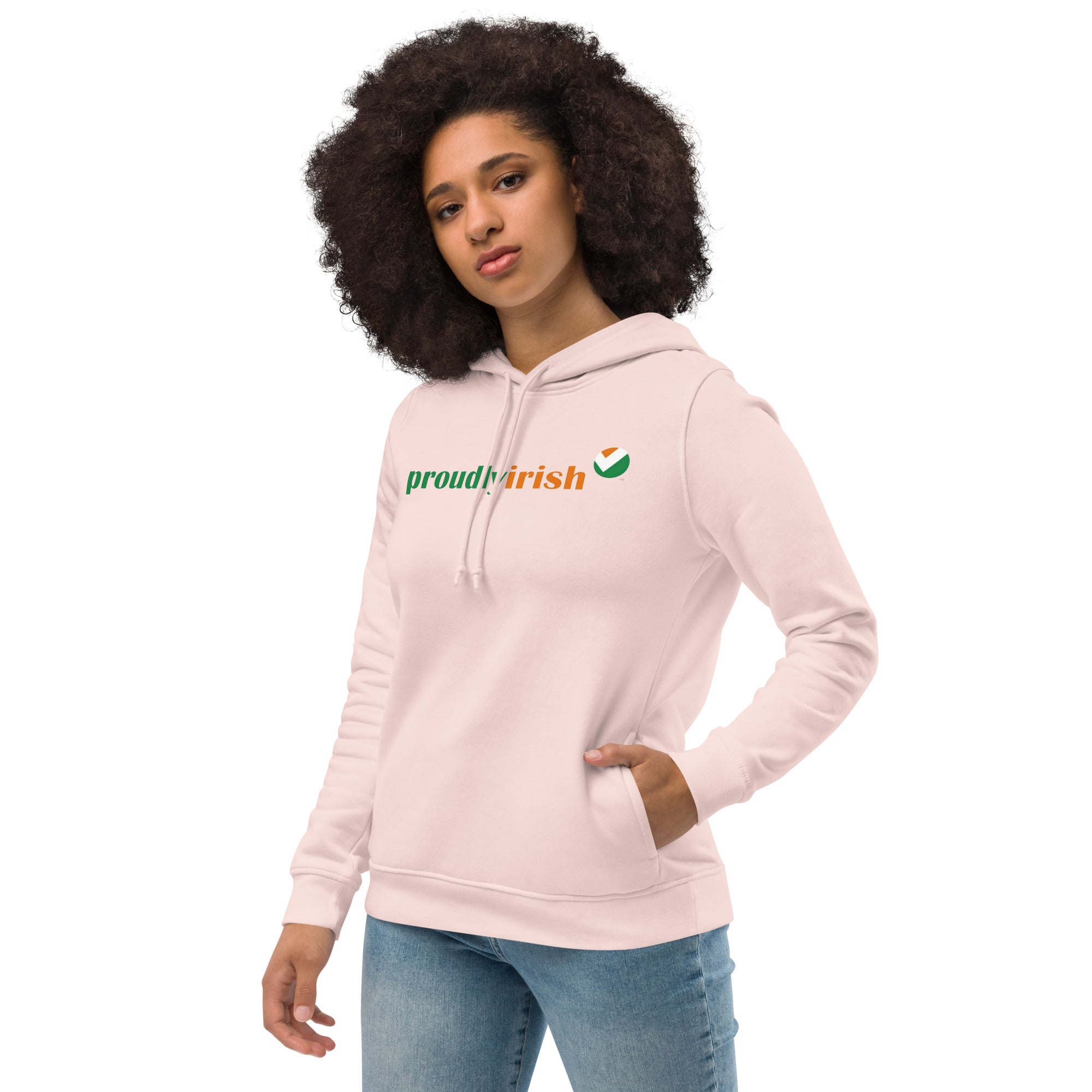 Women's eco fitted hoodie